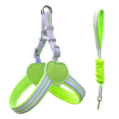 Dog Hand Holding Rope Vest Walking Chest Strap