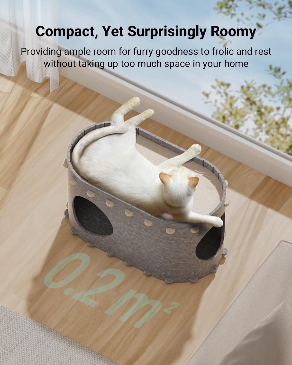 Cat House For Indoor Cats Cat Bed Cave For Multiple Scratch