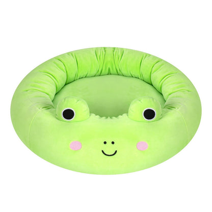 Cartoon Frog Octopus Pineapple Dolphin Round Pet Kennel