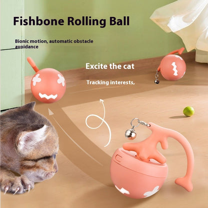 Smart Interactive Cat Toy Ball USB Rechargeable Moving Rolling Ball