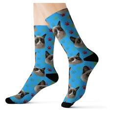Personalized Custom Pet Head Print Socks For Dog Cat Lover