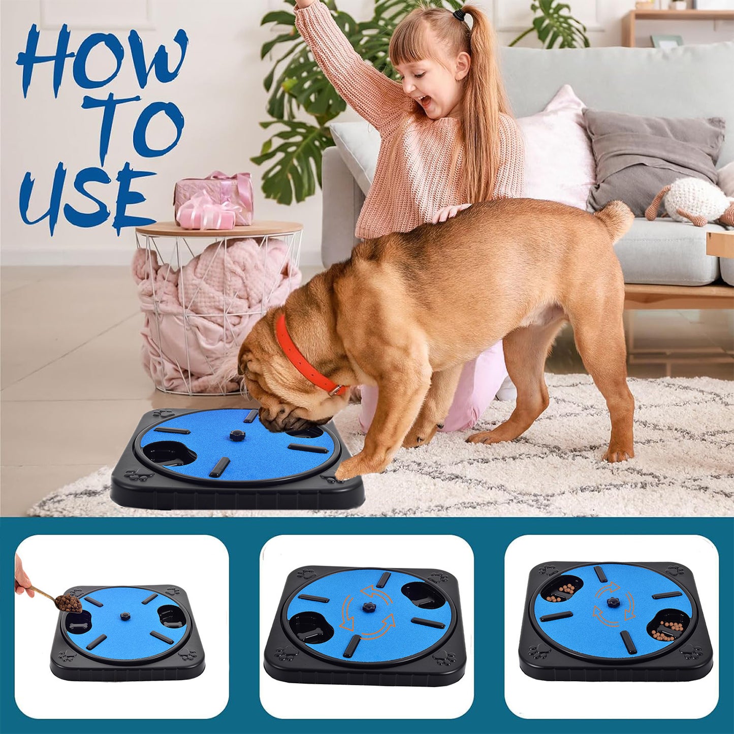 Cat Dog Scratch Board For 360 Rotating Pets