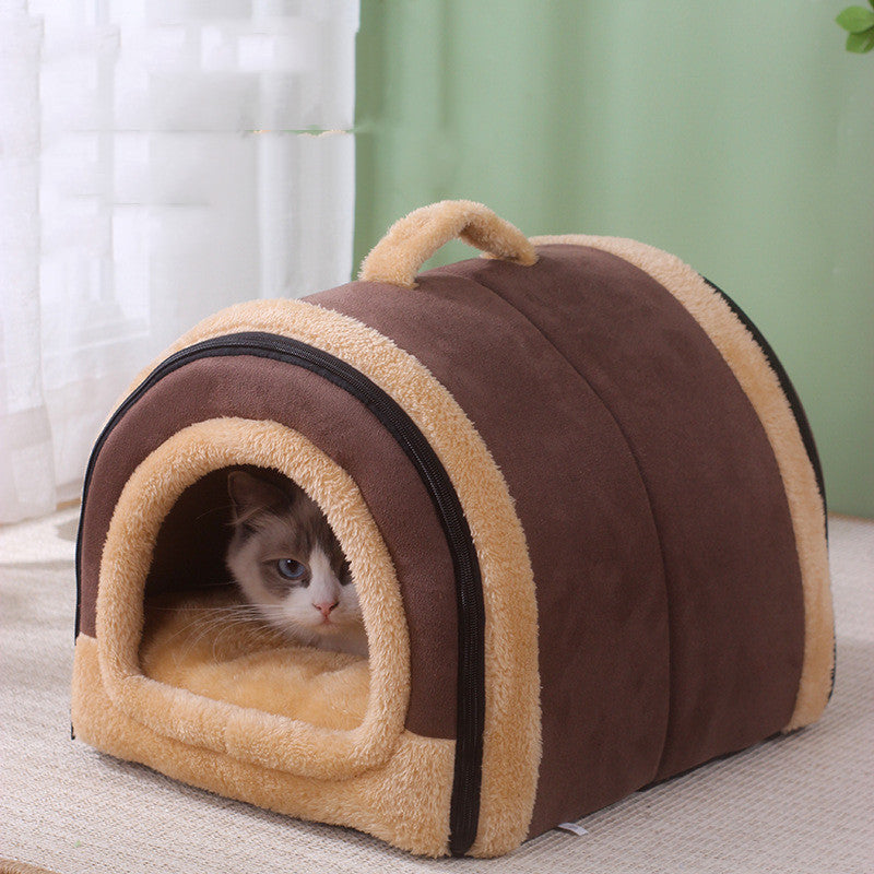 Suede Fully Enclosed Is A Pet Cat Litter