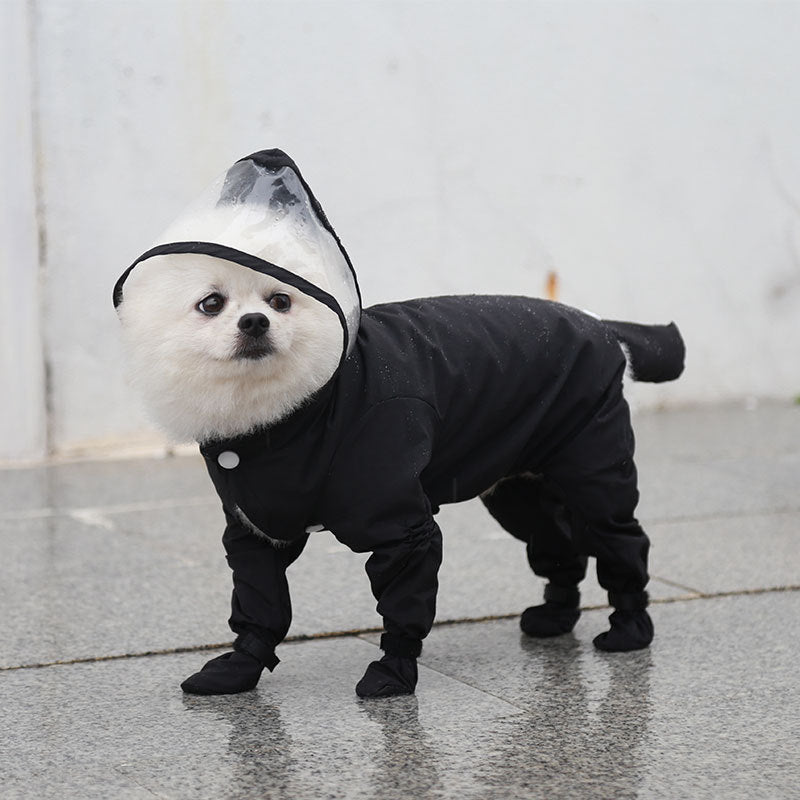 Pet Four-legged All-in-one Waterproof Raincoat