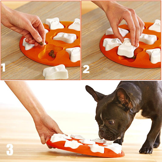 Dog Puzzle Toys Increase IQ Interactive Puppy Dog Food Dispenser