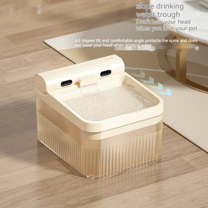 Plastic Pet Smart Water Dispenser Good-looking Triple Filter Drinking Bowl