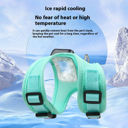 Dog Vest Chest Strap Cooling And Breathable With Air Conditioner