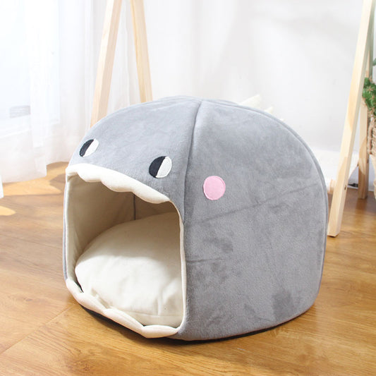 New Cave Cat House Pet Bed Tent Lounger Dog Basket Mat Puppy