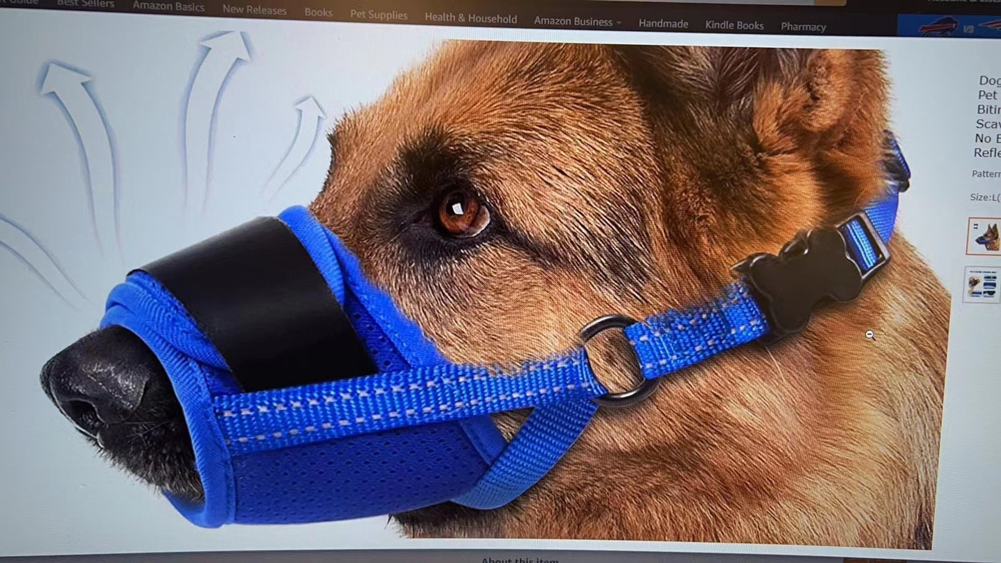 Cotton Dog Mouth Cover Anti-bite Anti-miseating