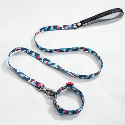 Pet leash collar