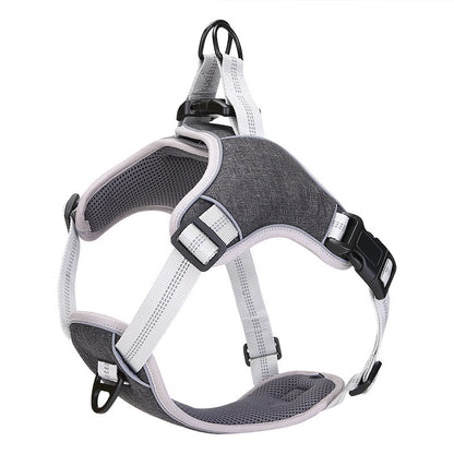 Dog chest harness vest type reflective