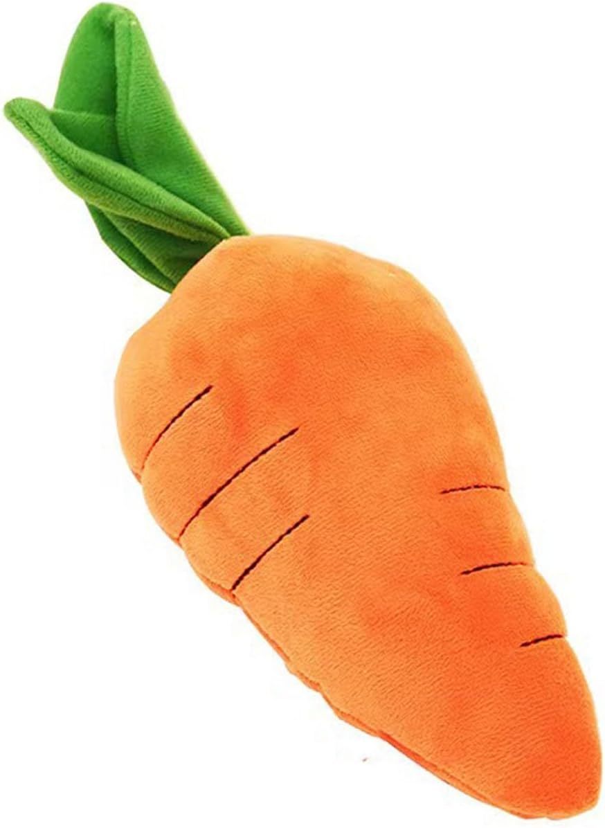 Cute Carrot With Soft Squeaker Carrot Shape Pet Plush Toy
