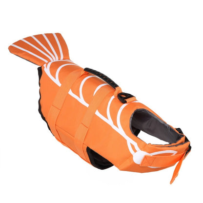 Mermaid Shark Pet Dog Swimming Life Vest Swimwear