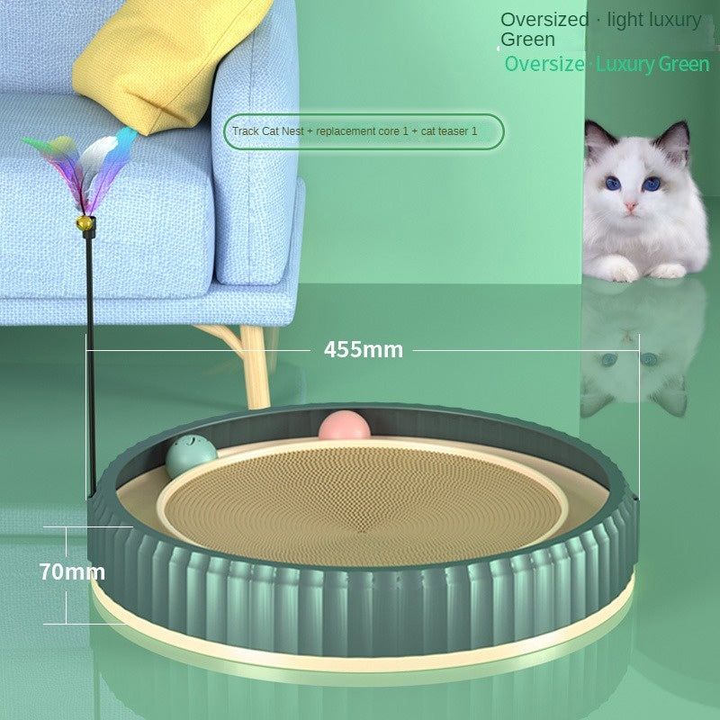 NEW Round Cat Scratching Board Wear-resistant Anti-scratch