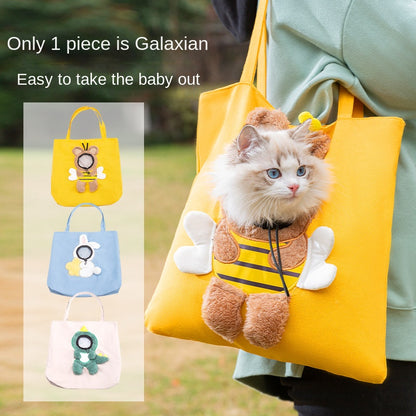 Little Bee Design Cat Dog Carrier Bags Portable Breathable Bag