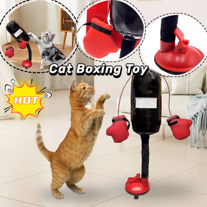 Portable Cat Punching Bag Toy Interactive Indoor Cats Toy