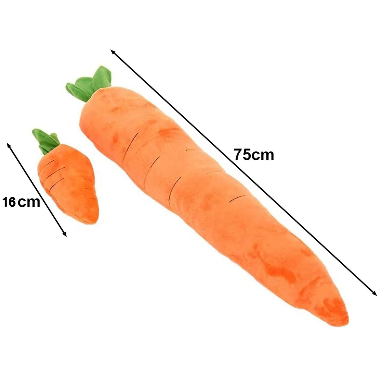 Cute Carrot With Soft Squeaker Carrot Shape Pet Plush Toy