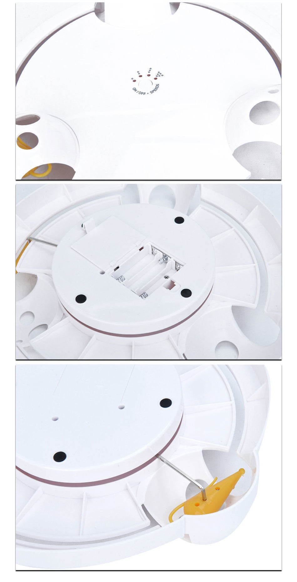 Electric Cat Toy  Wheel Crazy White Cat Catching Mouse