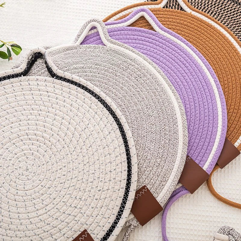 Braided Cotton Rope Cat Claw Mat Self Hi Ball One Piece Sleeping Mat