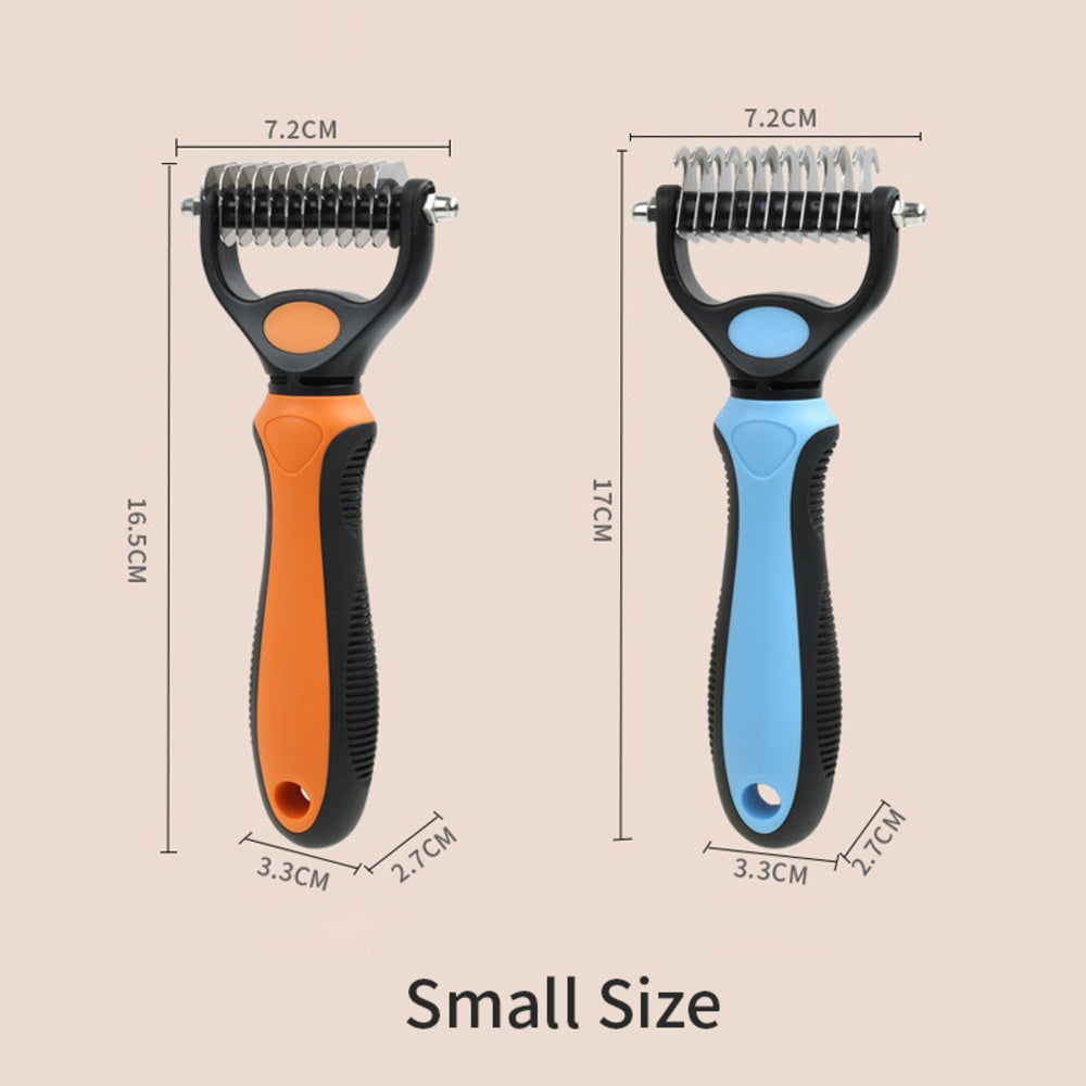 Pet Grooming Brush  Double Sided Shedding Dematting