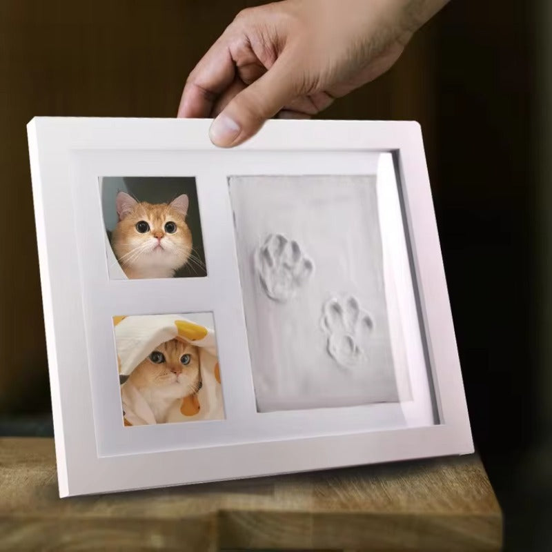 Pet Hand And Foot Print Photo Frame Cat Paw Print Footprint