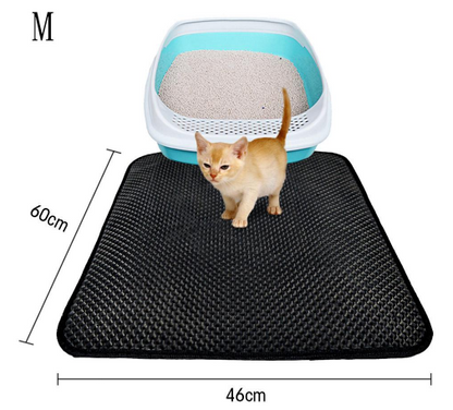 Double Layer Litter Cat Bed Pads Pet Cat Litter Mat Trapping