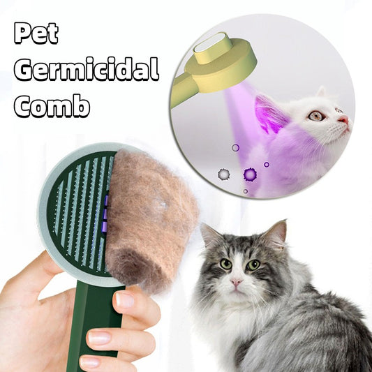 Pet Germicidal Sterilizing Comb Usb Rechargeable Automatic Hair Removal