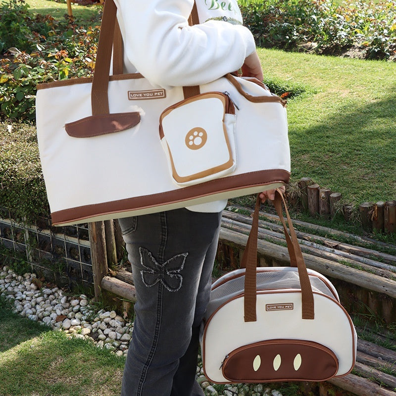 Folding Dog Diaper Bag Cat Space Capsule