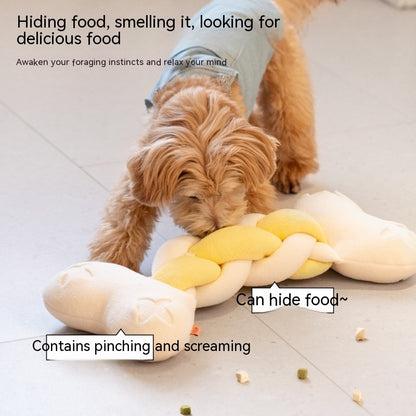 Twist Food Theme Bite-resistant Smelling Toy Dog