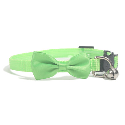 Pet Bow Collar Nylon Ribbon Multi-color Adjustable