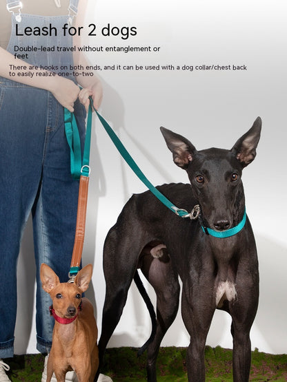 Pet Dog Traction Rope Chain Does Not Hold Hands Large Dogs Go Out Knitted Belt