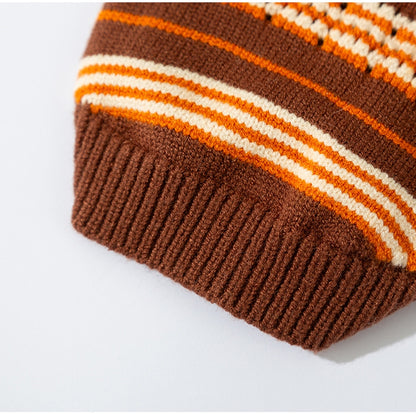 Sweaters Cold Weather Dog Striped Pullover Warm Knitted Pet
