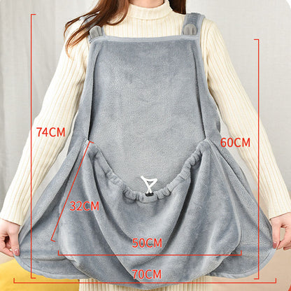 Touch The Cat Clothes Pets Apron Non-stick Anti-grab Soft Plush Camisole Pinafore For Pets