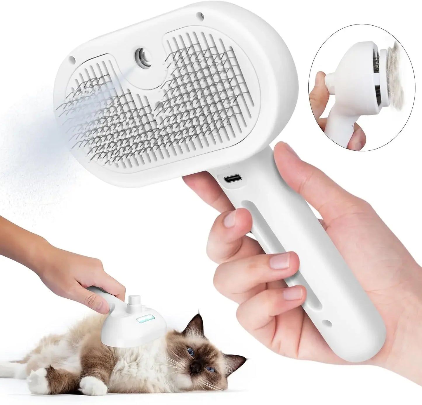 Pets Spray Hair Comb Pet Hair Remover Cleaning Brush Grooming