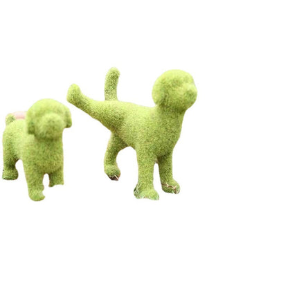 Peeing Dog Topiary Grass Garden Decoration