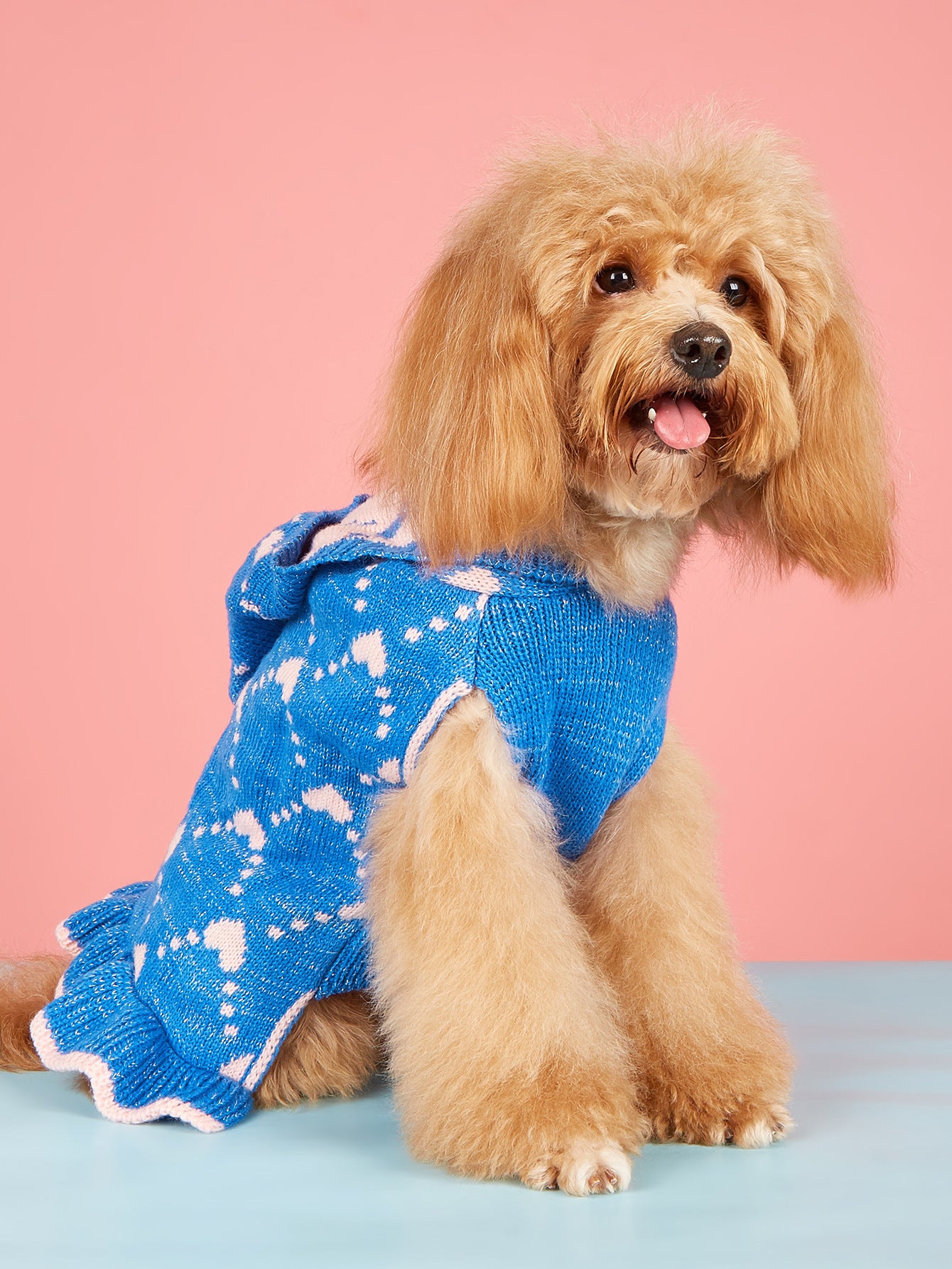 Small Dog Sweater Hoodies Dress Winter Knit Cute Clothing