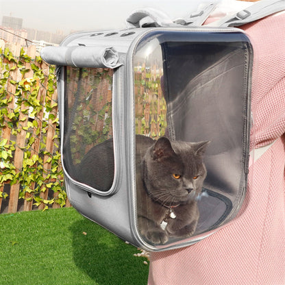Pet Cat Carrier Backpack Breathable Cat Travel Outdoor