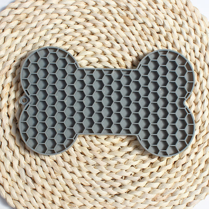 Bone Silicone Licking Dog Slow Food Mat
