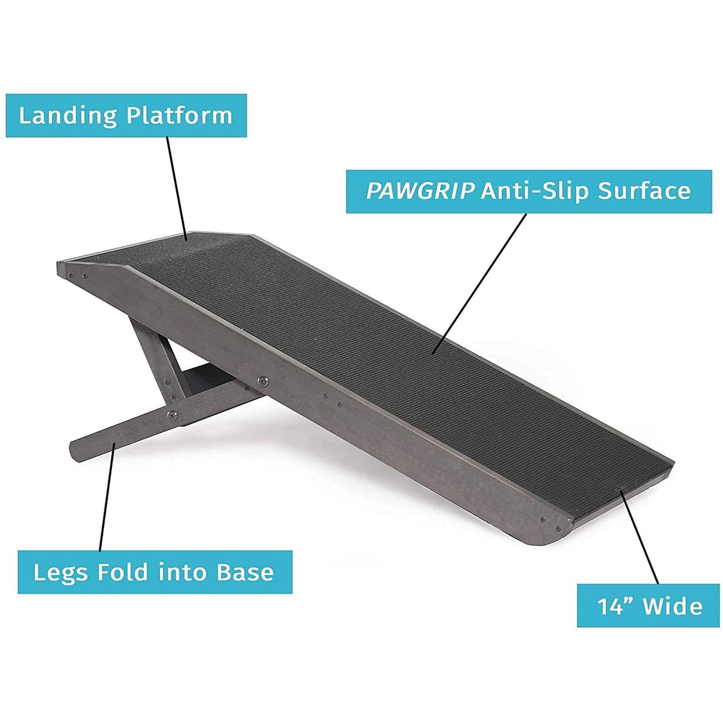 Youfun Adjustable Dog Ramp For Bed Small Dog & Large Dogs