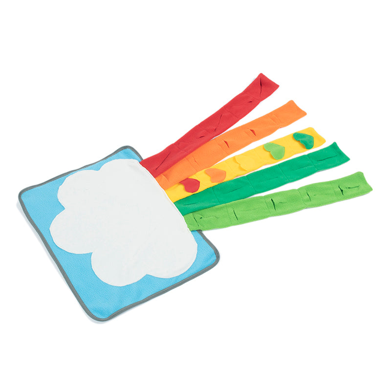 Pet Rainbow Enrichment Mat Dog Play Snuffle Mat