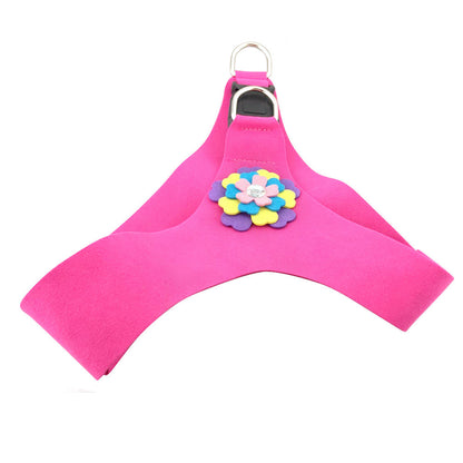 Velvet flower pet chest harness traction rope