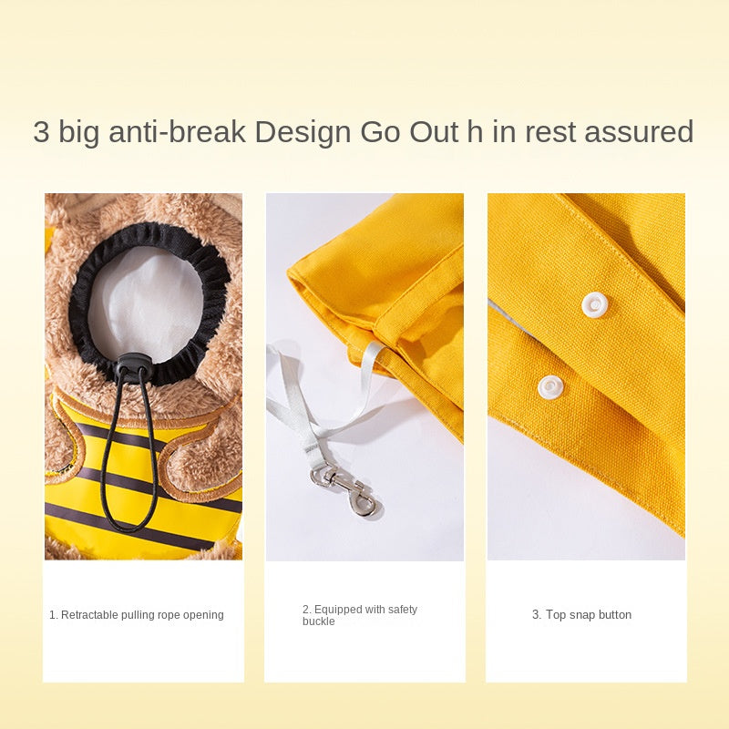 Little Bee Design Cat Dog Carrier Bags Portable Breathable Bag