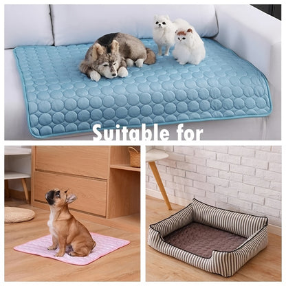 Dog Cooling Mat Summer Pets Cold Bed Durable Ice Pad