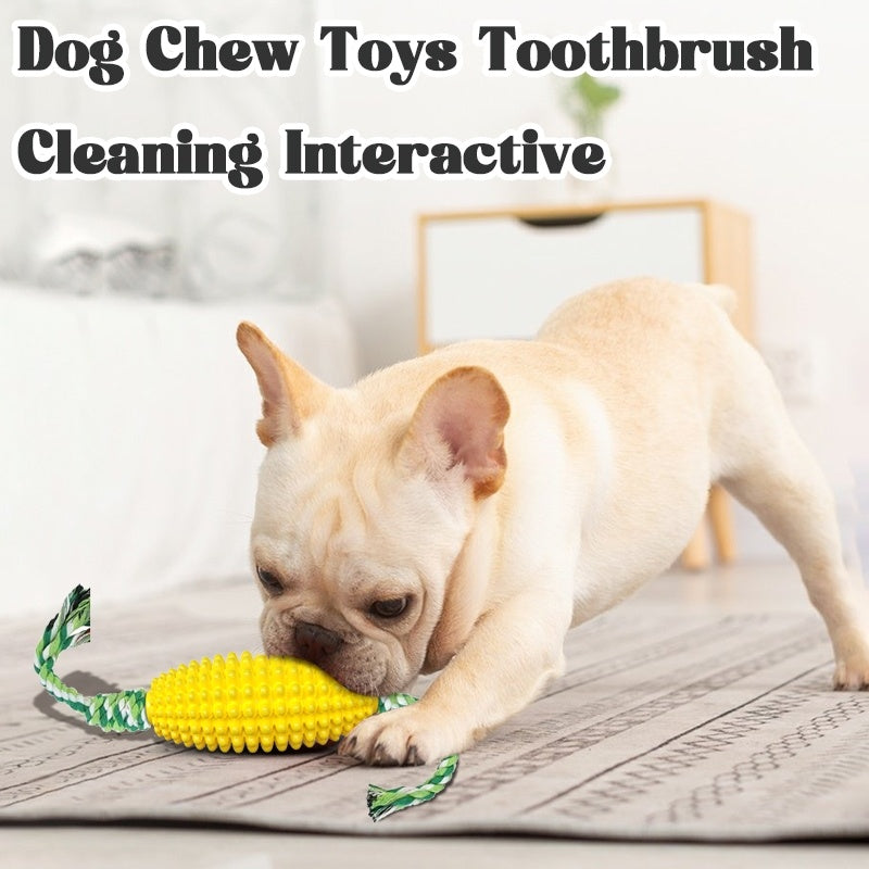 Puppy Toothbrush Clean Teeth Interactive Corn Toys