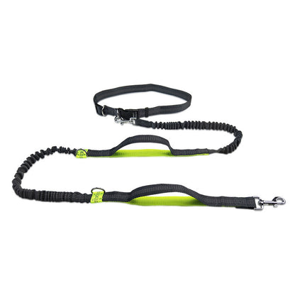 Multifunctional Running Reflective Double Telescopic Dog Leash