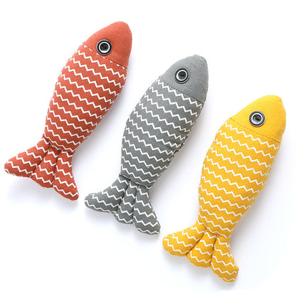 3 Pcs Catnip Toys Fish Cat Toys Self Play Cat Toys