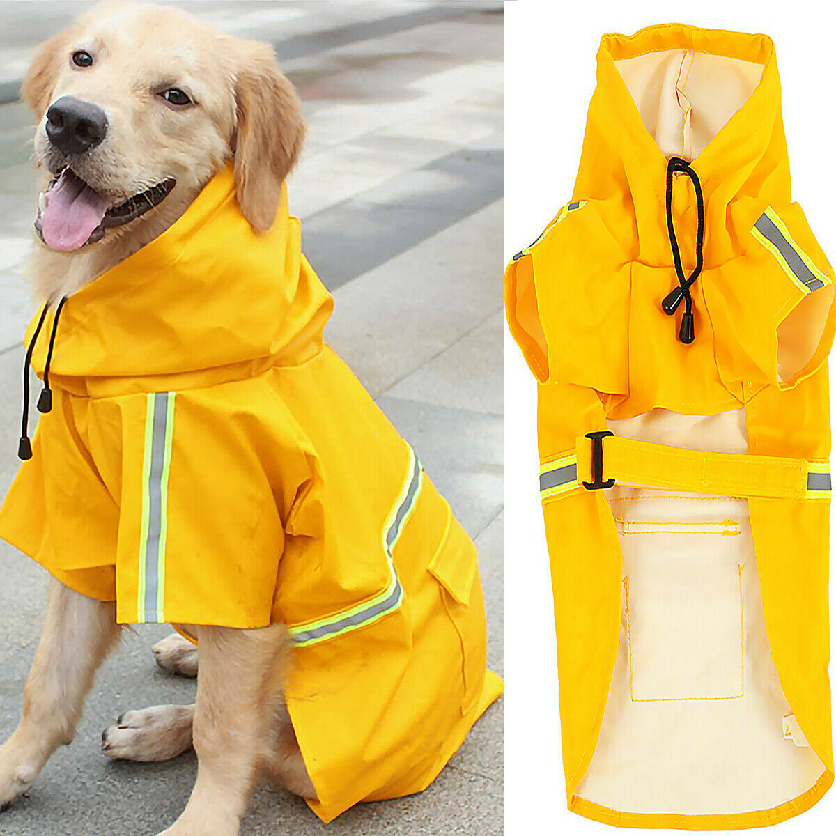 Dog Raincoat Waterproof Dog Rain Jacket