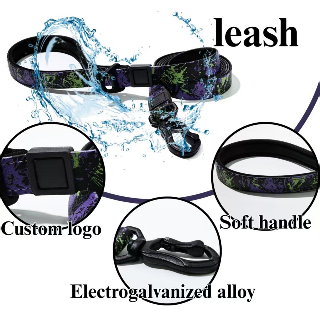 UV Printing Camouflage Embossed Pet Leash Set