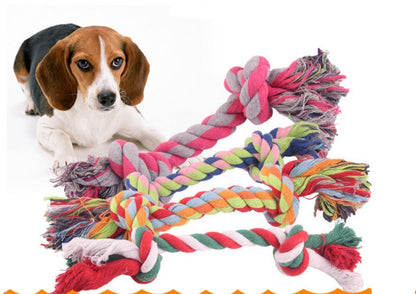 Pet Dog Toy Bite Rope Braid Resistant To Bite Teeth