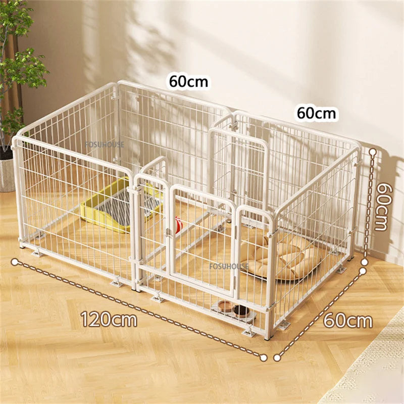 Modern Simple Wrought Iron Pet Fence Dog Cage